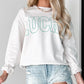 White St Patricks LUCKY Graphic Crew Neck Pullover Sweatshirt