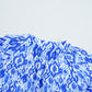 Blue Boho Printed 3/4 Sleeve Tied Neck Blouse