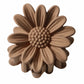 Camel Boho Daisy Flower Frosted Hair Clawclip