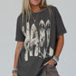 Carbon Grey Vintage Yall Cowboy Boots Graphic Tee