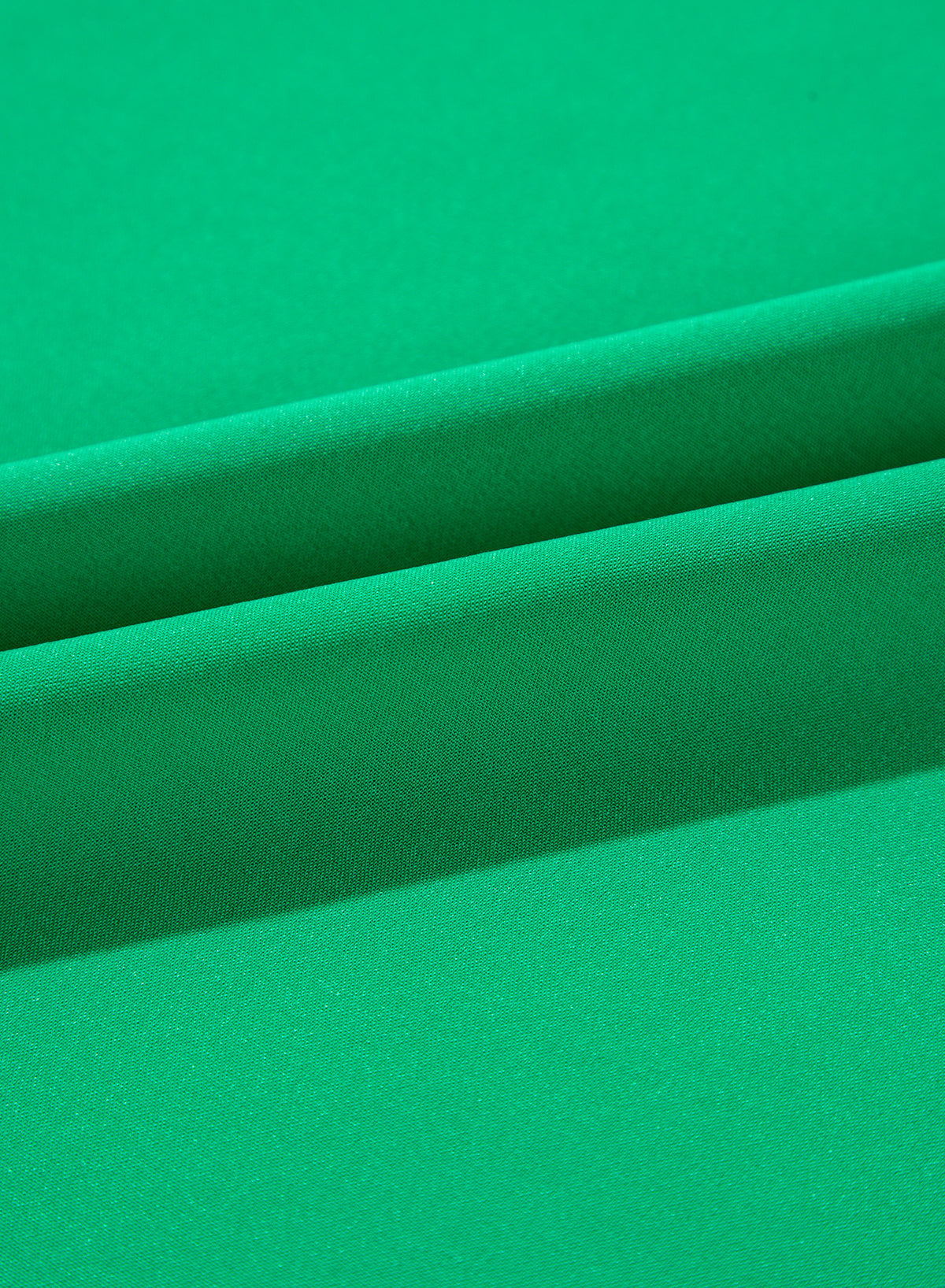 Bright Green Ruched Front Puff Sleeve Plus Size Long Dress