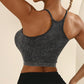 3 Pack U Neck Racer Back Crop Active Top