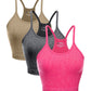 3 Pack U Neck Racer Back Crop Active Top