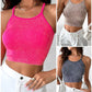 3 Pack U Neck Racer Back Crop Active Top