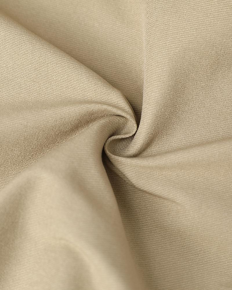 Side Pockets Drawstring Waist Cropped Cargo Pants