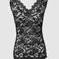 V Neck Embroidery Lace Tank Top