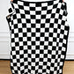 Color black Plush Checkered Print Sofa Blanket 127*152cm