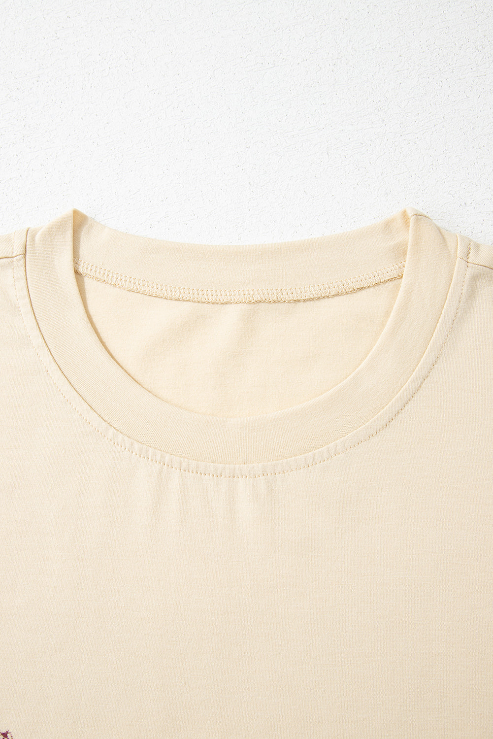 Parchment  Western Burro Cactus Crew Neck Graphic Tee