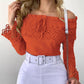 Off Shoulder Guipure Lace Frill Hem Drawstring Top