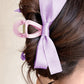 Orchid Petal Bow Decor Large Hair Claw Clip