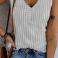 V Neck Sleeveless Ribbed Tank Top