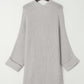 Gray Oversized Fold Over Sleeve Sweater Cardigan