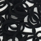 Black 50pcs/box Solid Simple High Elastic Hair Ties