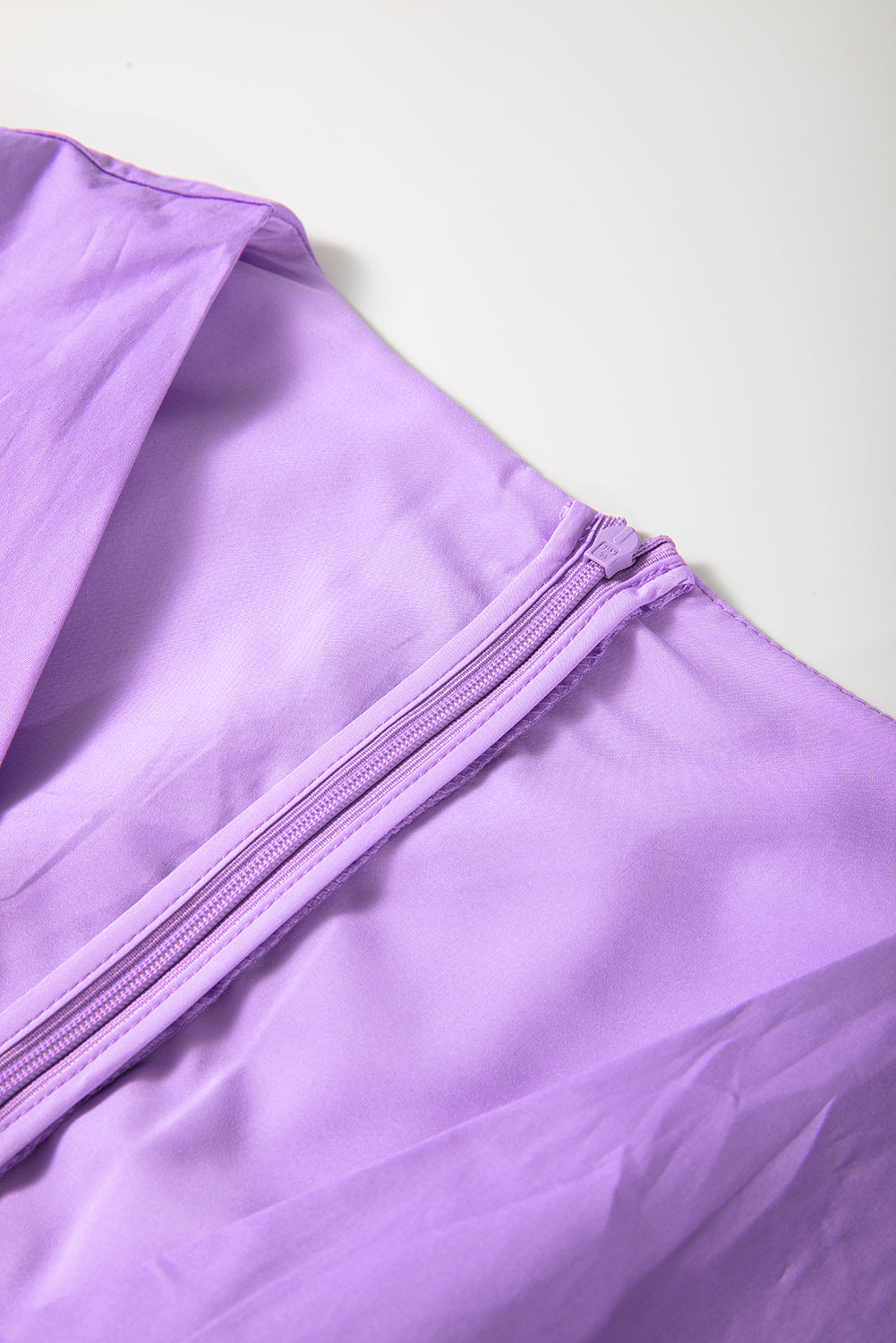 Wisteria Bow Decor Front V Neck Puff Sleeve Romper