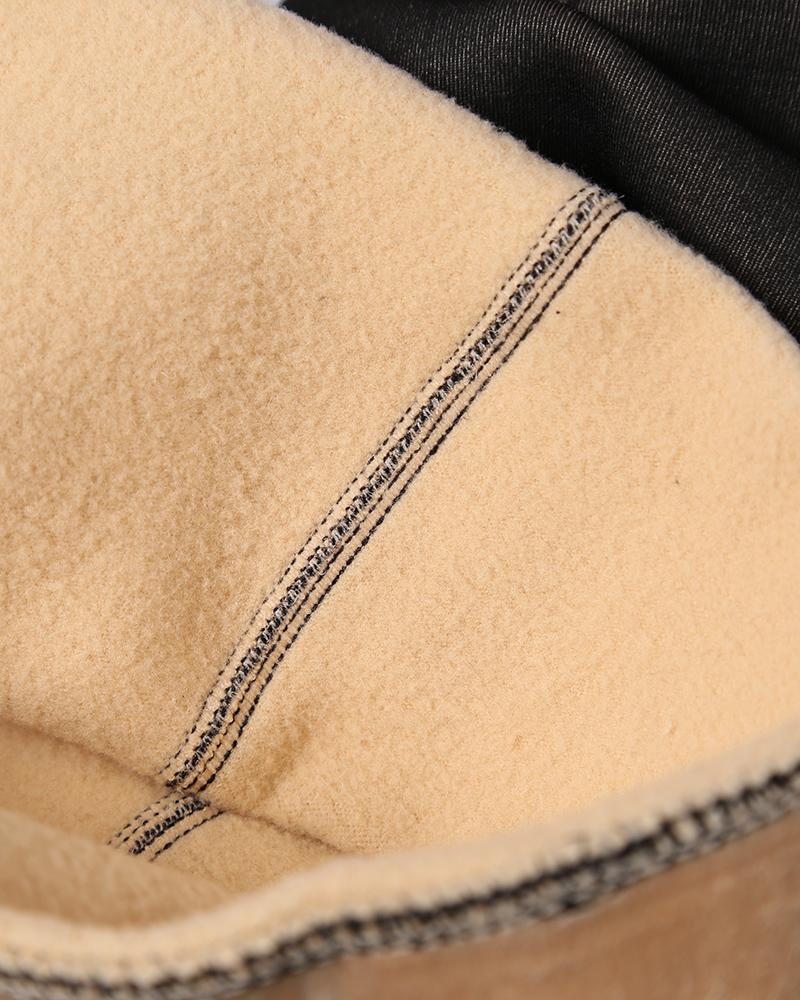 High Waist Thermal Warm Fleece Lined Tights