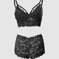 Bow Decor Lace Lingerie Set