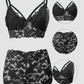 Bow Decor Lace Lingerie Set