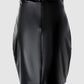 PU Leather High Waist Skirt