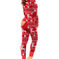 Christmas Cutout Functional Buttoned Flap Adults Pajamas