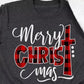 Christmas Letter Plaid Print Casual T shirt