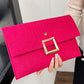 Crocodile Square Magnet Flap Clutch Bag