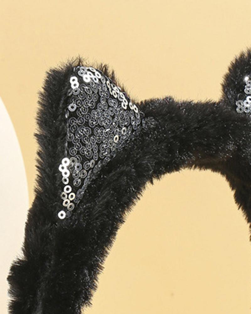 1PCS Rhinestone Faux Fur Winter Earmuffs Ear Warmers