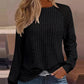 Eyelet Embroidery Long Sleeve Top