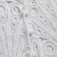 Eyelet Embroidery Button Front Bell Sleeve Top