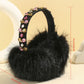 1PCS Rhinestone Faux Fur Winter Earmuffs Ear Warmers