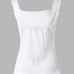 Square Neck Textured Tank Top