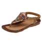 Bohemian Beaded Stretchy Ankle Strap Beach Sandals