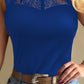 Lace Patch Sleeveless Top