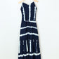 Tie Dye Print Spaghetti Strap Maxi Dress