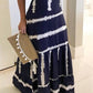 Tie Dye Print Spaghetti Strap Maxi Dress