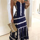 Tie Dye Print Spaghetti Strap Maxi Dress