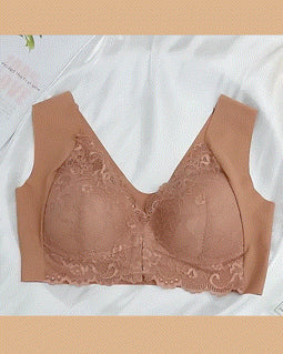 Crochet Lace Hook Front Wireless Lifting Bralette