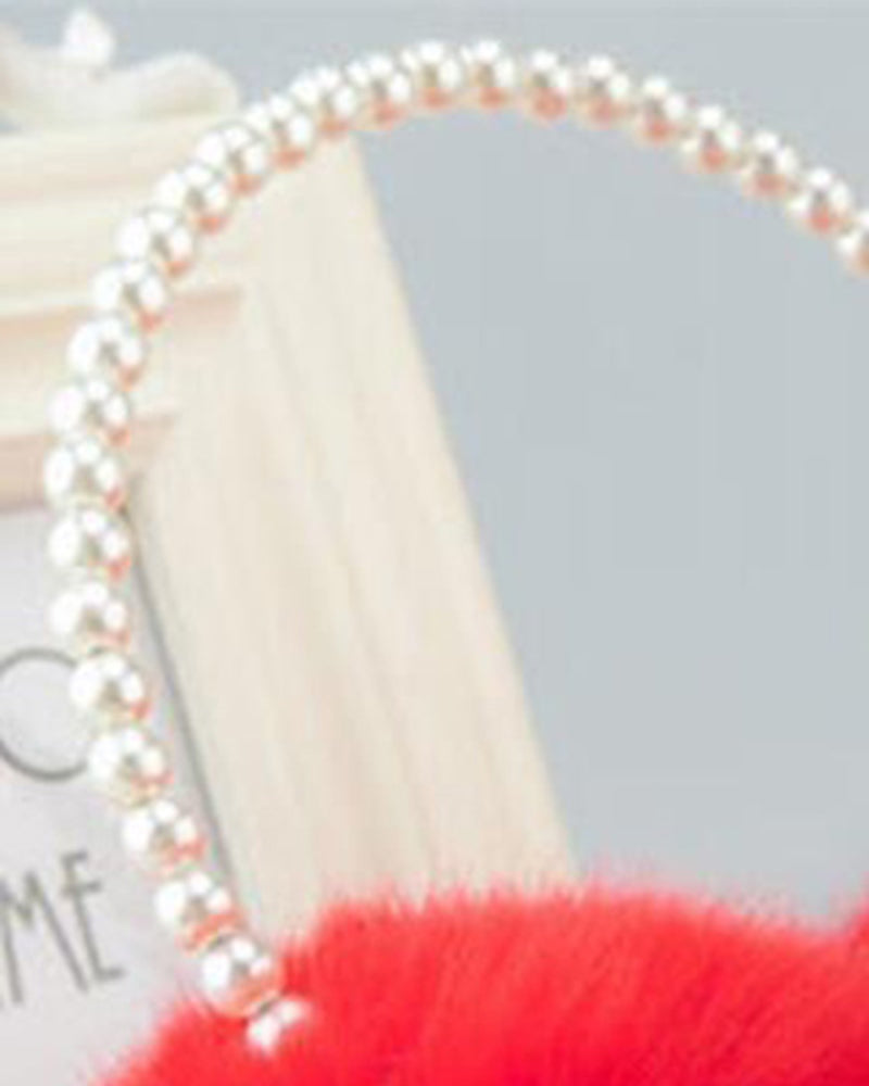 1PCS Faux Fur Beaded Winter Earmuffs Ear Warmers