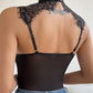 Crochet Eyelash Lace Hollow Out Bodysuit
