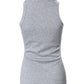 O Neck Knit Sleeveless Casual Top