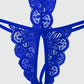 Bow Decor Cutout Backless Crotchless Lace Crotchless Teddy