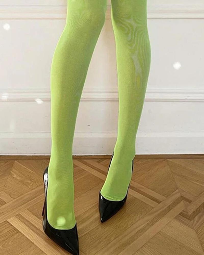 Sheer Mesh Thigh High Socks