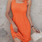 Hollow Out Lace Patch Casual Dress