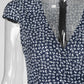 Ditsy Floral  Print Short Sleeve Wrap Dress