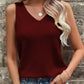 Twisted Backless V Neck Tank Top