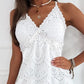 Eyelet Embroidery Contrast Lace Casual Dress