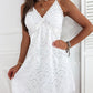 Eyelet Embroidery Contrast Lace Casual Dress