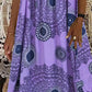 Vintage Geometric Print Sleeveless Casual Dress