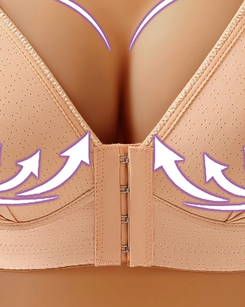 Front Closure Breathable Push Up Bralette