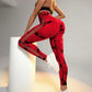 Tie Dye Print Ladder Cutout Sports Yoga Leggings