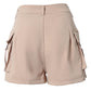 Pocket Design High Waist Shorts
